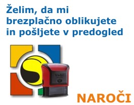 brezplačno oblikovanje štampiljke - naroči